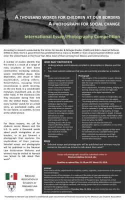 A THOUSAND WORDS FOR CHILDREN AT OUR BORDERS