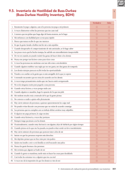 9.5. Inventario de Hostilidad de Buss-Durkee (Buss