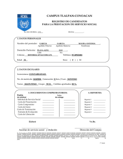 1.-   REGISTRO DE CANDIDATOS