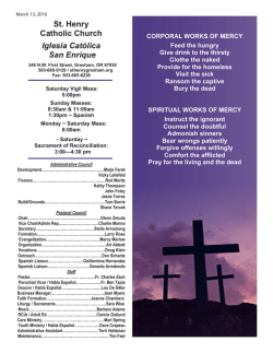 Bulletin - Catholic Printery