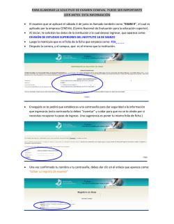 Registro Examen Ceneval