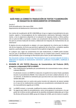 gu&iacute;a para la correcta traducci&oacute;n de textos y elaboraci&oacute;n de