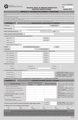 Encuesta de Industria Manufacturera