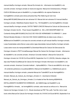 manual dise&Atilde;&plusmn;o hormigon armado