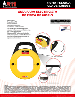 ficha t&eacute;cnica clave: sr8035 gu&iacute;a para electricista de