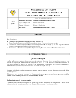 Gu&iacute;a 7 - Arreglos unidimensionales