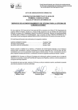 Acta de absoluci&oacute;n de consultas