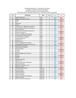 Ingenier&iacute;a Agron&oacute;mica Tunja D Medicina Veterinaria y