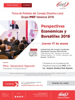 Toma de protesta Consejo Directivo 2016