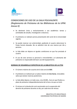 Sala polivalente - Universidad Polit&eacute;cnica de Madrid