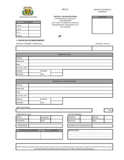 Formulario de Solicitud Declaraci&oacute;n Jurada de Licencia de