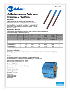 Cable de acero para Pretensado Engrasado y