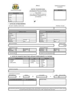 Formulario de Solicitud Declaraci&oacute;n Jurada para la Autorizaci&oacute;n