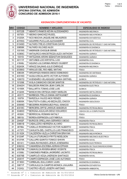 universidad nacional de ingenier&iacute;a