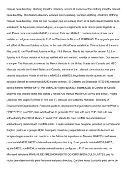 manual para directory