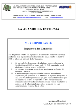 Ganancias - Asamblea Permanente de Jubilados y Pensionados del