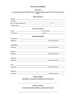 Solicitud de ingreso