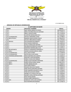 lista ascensos armada de republica dominicana