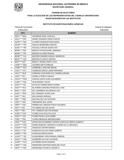 Padr&oacute;n de electores - Instituto de Investigaciones Jur&iacute;dicas