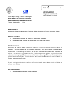 Gu&iacute;a 6 1 Tema: Tipos de tags y enlaces entre objetos Lugar de