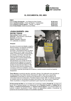 EL DOCUMENTAL DEL MES JOANA BIARN&Eacute;S: UNA ENTRE TODOS