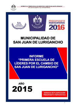 A&Ntilde;O - Municipalidad De San Juan De Lurigancho