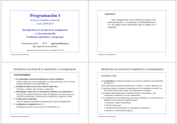 Programaci&oacute;n I g