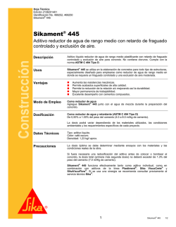 Sikament 445 - Sika Guatemala SA