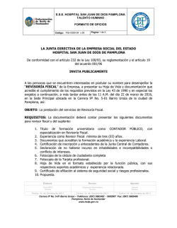 EMPRESA SOCIAL DEL ESTADO - Hospital San Juan de Dios