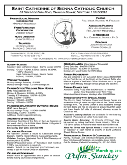 Mar 20, 2016 - St. Catherine of Sienna Church