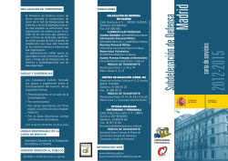 Tr&iacute;ptico - Ministerio de Defensa