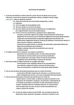 protocolo de admisi&oacute;n - Colegio San Francisco Misionero