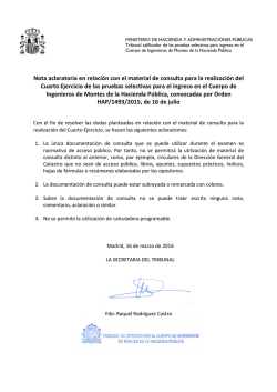 Nota aclaratoria - Catastro - Ministerio de Hacienda y