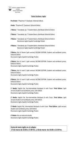 Texto Escolar - Colegio El Carmen Teresiano La Reina