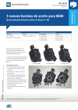 3 nuevas bombas de aceite para MAN
