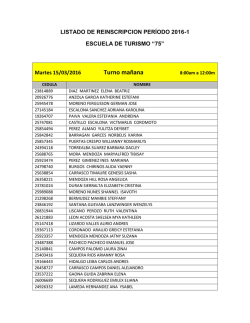 Turno ma&ntilde;ana - UTS Barquisimeto