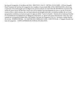 San Juan de Lurigancho, 22 de febrero del 2016.