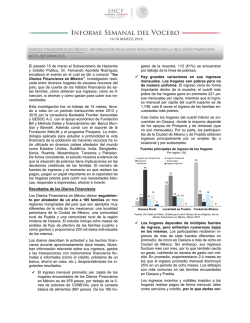 14-18 MARZO 2016 El pasado 15 de marzo el