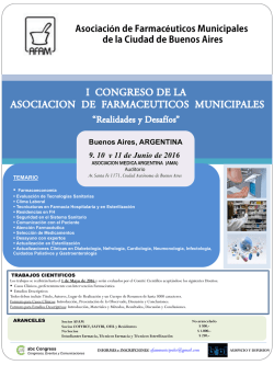 9, 10 y 11 de Junio de 2016