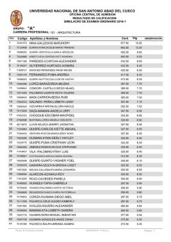D - Universidad Nacional de San Antonio Abad del Cusco