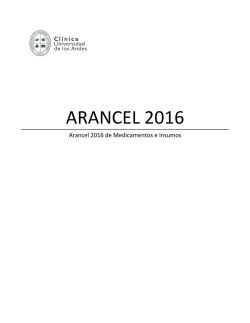 Medicamentos e Insumos - Cl&iacute;nica Universidad de los Andes