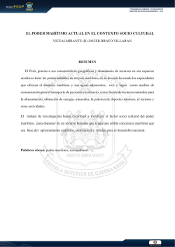 el poder mar&iacute;timo actual en el contexto socio cultural