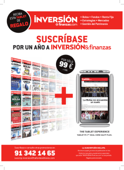 suscr&iacute;base - Finanzas.com