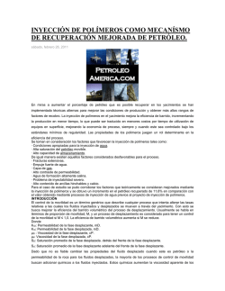 2. INYECCI&Oacute;N DE POL&Iacute;MEROS COMO MECAN&Iacute;SMO DE RECUPERACI&Oacute;N MEJORADA DE PETR&Oacute;LEO
