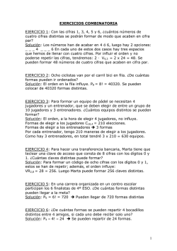 EJERCICIOS RESUELTOS PROBABILIDAD 4ESO