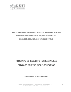 Descuentos en Colegiaturas