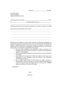 Villa Elisa, 2016. - Colegio Presbiteriano Cerritos