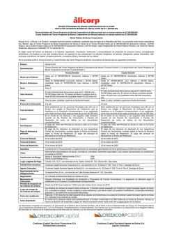 Credicorp Capital Servicios Financieros S.A. Entidad Estructuradora