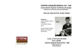 CENTRO JOAQU&Iacute;N RONCAL CAI