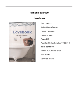 Simona Sparaco Lovebook